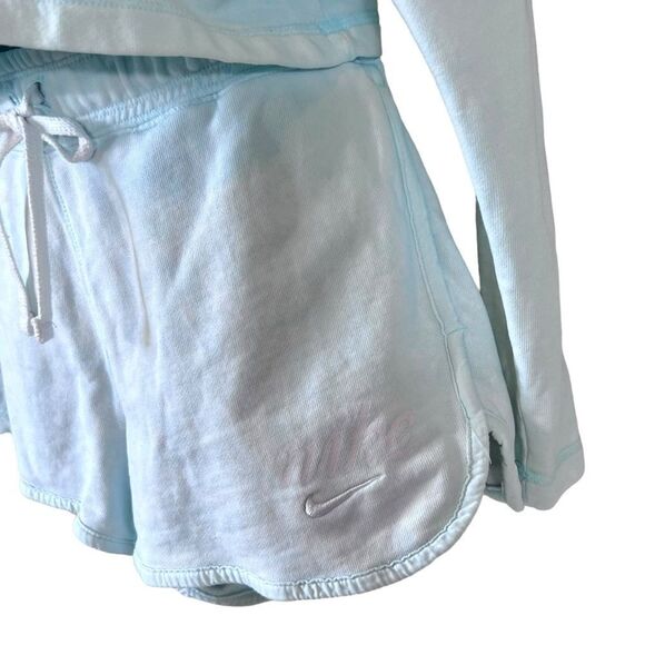 3PC Nike Aqua Blue Acid Washed Short Set - Picture 16 of 16